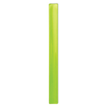 Brassard réfléchissant en PVC vert fluo doublé PVC blanc. Objetuniquement promotionnel. 32x3cm.-Jaune-8719941021167