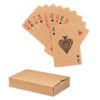 Cartes à  jouer classiques en papier recyclé dans une boîte en papier recyclé. 54 cartes.-Beige-8719941052291