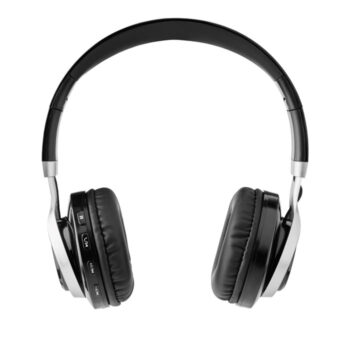 Casque audio sans fil 5.0 en ABS. Autonomie env.6 heures. Batterie rechargeable Li-Pol 300mAh. Câbles Jack et micro USB de chargement inclus.-Noir-8719941004160-1