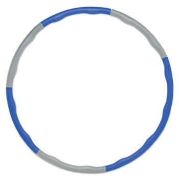 Cerceau Hula hoop détachable et réglable (850 gr) présenté dans une pochette RPET. Diamètre maximum 95cm.-Noir-8719941053960-2