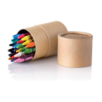 Etui 30 crayons cire en tube carton.-Beige-8719941013537-2