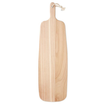 Grande planche de service en bois de paulownia avec corde de jute de forme naturelle.-Bois-8719941054059-1