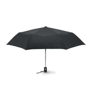 Parapluie de tempête ouverture et fermeture auto en pongee 190T . Mât en métal plaqué