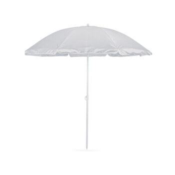 Parasol portable en polyester 210T avec revêtement intérieur anti-UV (SPF30+) pour une protection instantanée. Léger et réglable. Pochette de transport incluse. à150 cm-Gris-8719941050563-1