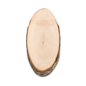 Planche à  découper ovale en bois avec écorce-Bois-8719941026834-1