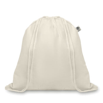 Sac à  cordon en coton organique de 105 gr / m². Fabriqué à  partir de coton biologique produit sous un label certifié.-Beige-8719941028883