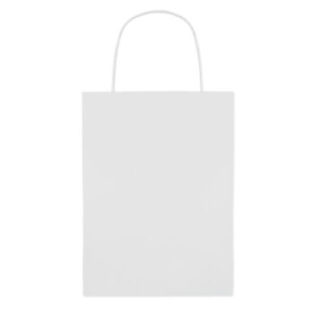 Petit sac cadeau en papier. 150 gr/m².-Blanc-8719941000285