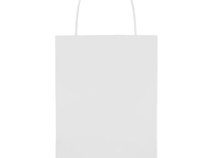 Petit sac cadeau en papier. 150 gr/m².-Blanc-8719941000285