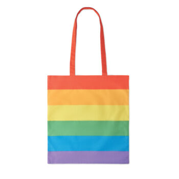 Sac  shopping en coton arc-en-ciel avec de longues anses. 200 gr/m².-Multicolore-8719941054776-2