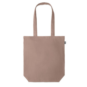 Sac shopping en tissu 100% chanvre avec anses longues. 200 gr/m².-Marron-8719941051041-1