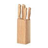 Set de couteaux en bois. Comprend un support de base et 5 couteaux : Chef