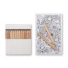 Set de dessin adulte avec 10 cartes et 12 crayons de couleur.-Blanc-8719941026735