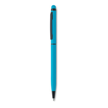 Stylo bille twist en aluminium. Encre bleue.-Turquoise-8719941027251-1