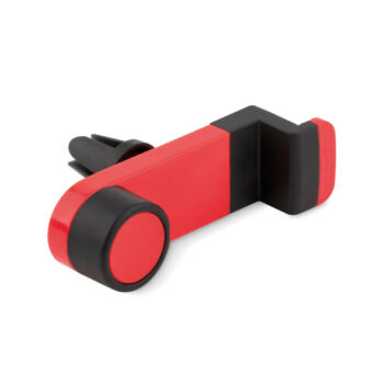 Support de téléphone universel pour voiture en TPR et PP. Rotation de 360 degrés et ouverture d'un côté pour adapter l'appareil.-Rouge-8719941045682