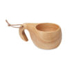 Tasse d'extérieur en chêne massif avec cordon de suspension. Capacité : 120 ml.-Bois-8719941055063