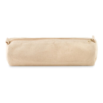 Trousse en coton 320 gr/m² avec fermeture à  glissière de couleur assortie.-Beige-8719941046443