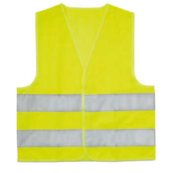 Veste enfant. Bande réfléchissante haute visibilité. 100% polyester. EN17353.-Jaune-8719941019133